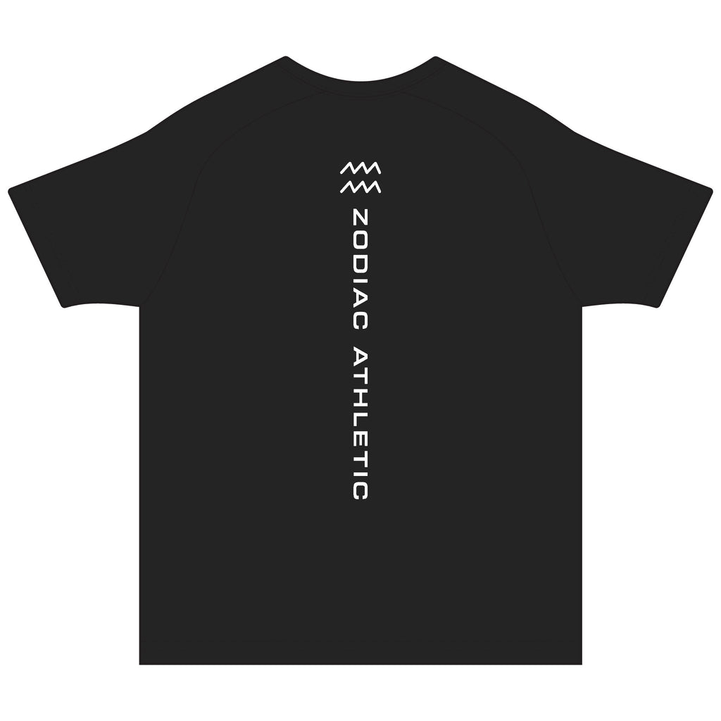 Aquarius Zodiac Performance Tee | Premium Athletic Gymwear | Zodiac Café