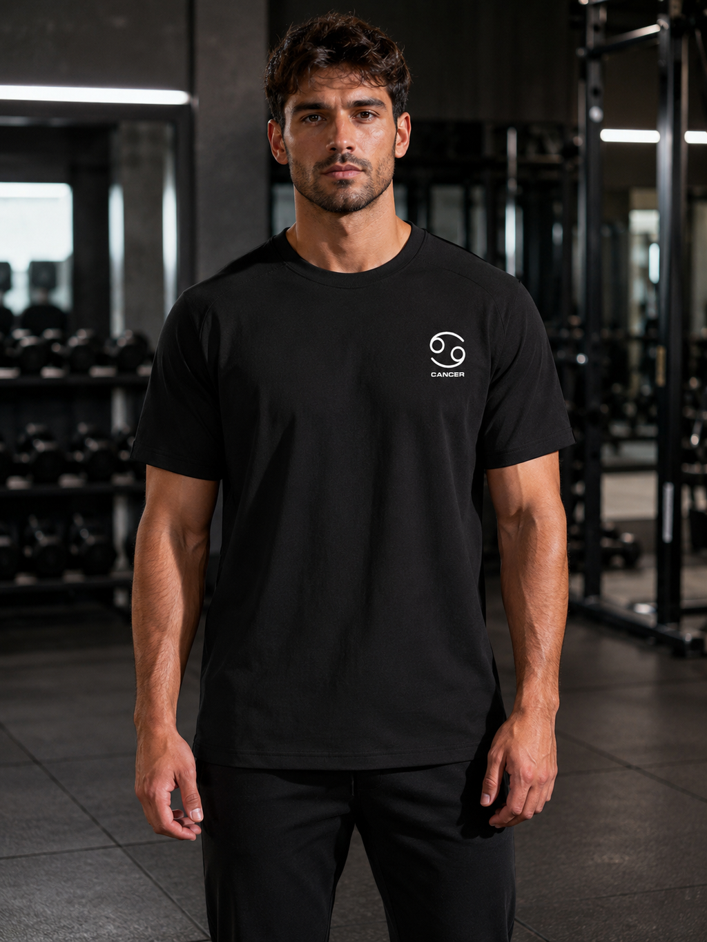 Cancer Zodiac Performance Tee | Premium Athletic Gymwear | Zodiac Café