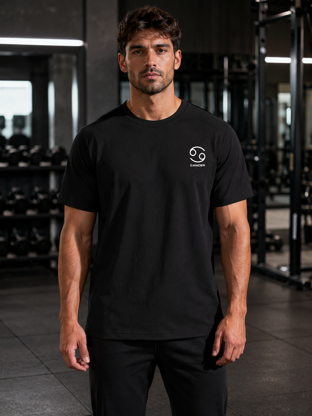 Cancer Zodiac Performance Tee | Premium Athletic Gymwear | Zodiac Café