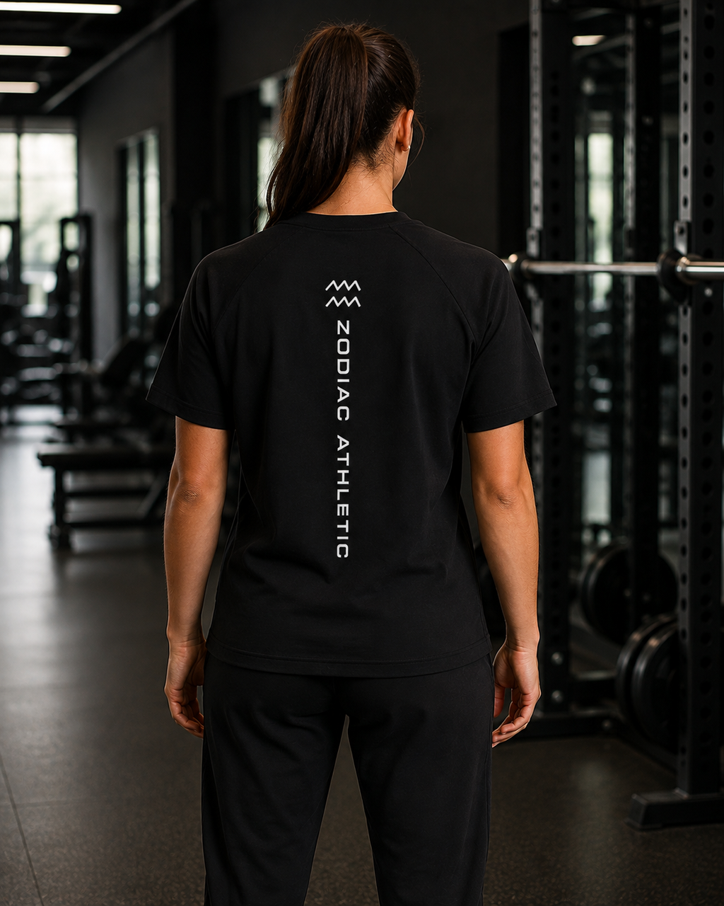 Aquarius Zodiac Performance Tee | Premium Athletic Gymwear | Zodiac Café
