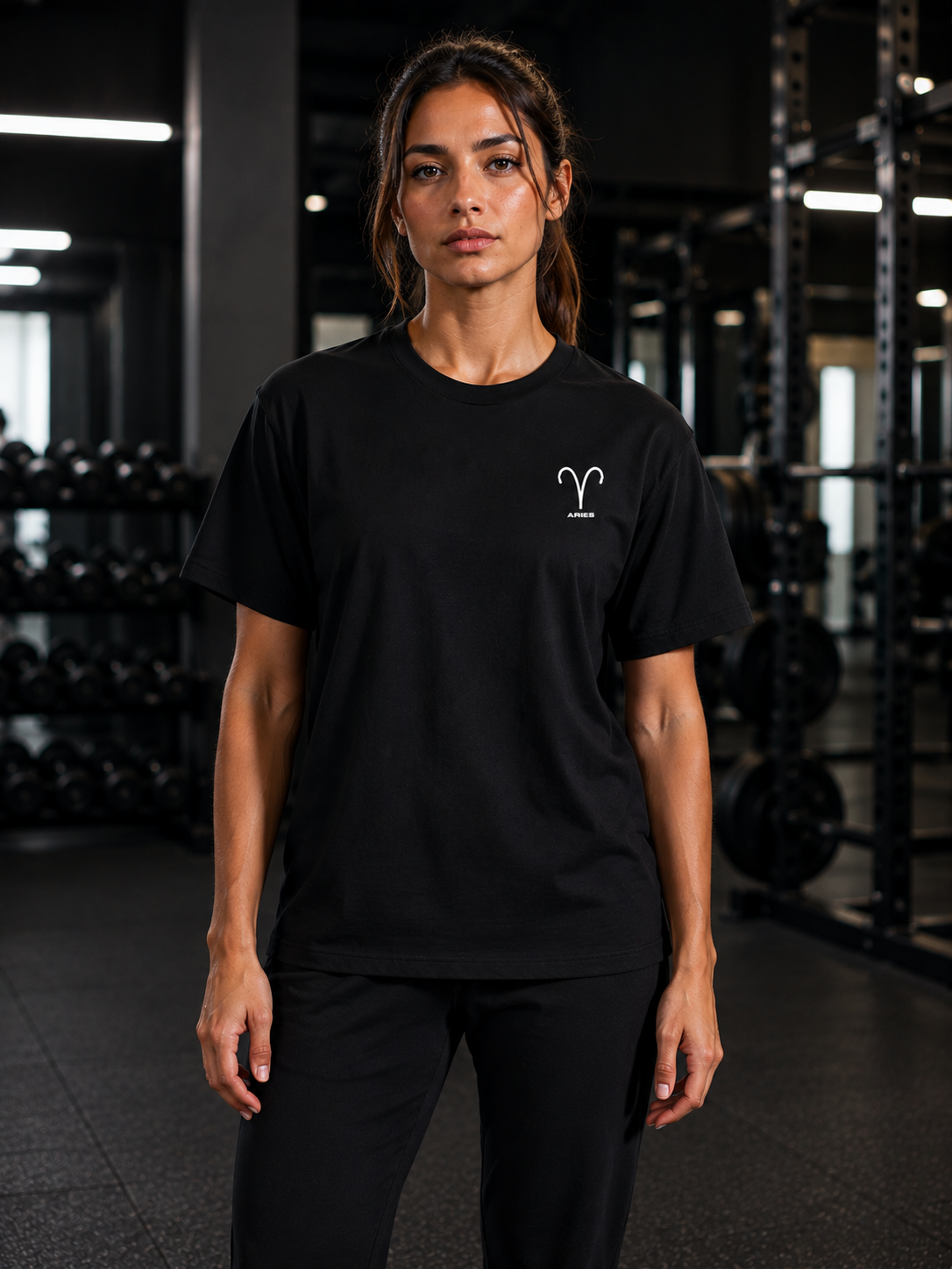 Aries Zodiac Performance Tee | Premium Athletic Gymwear | Zodiac Café
