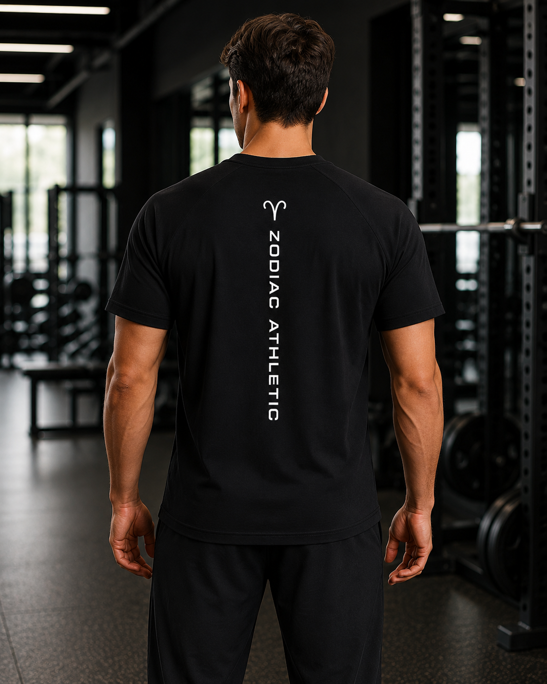 Aries Zodiac Performance Tee | Premium Athletic Gymwear | Zodiac Café