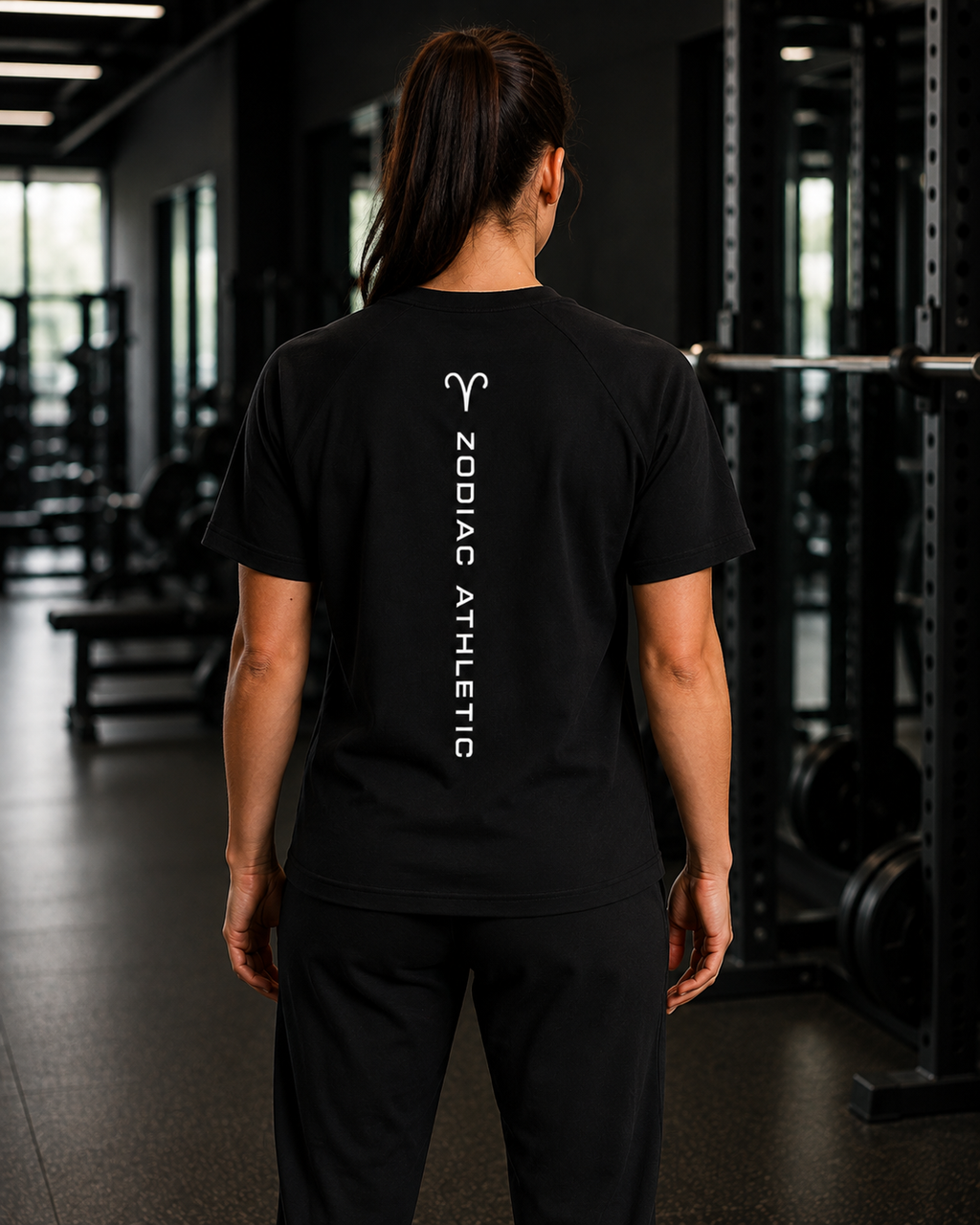 Aries Zodiac Performance Tee | Premium Athletic Gymwear | Zodiac Café