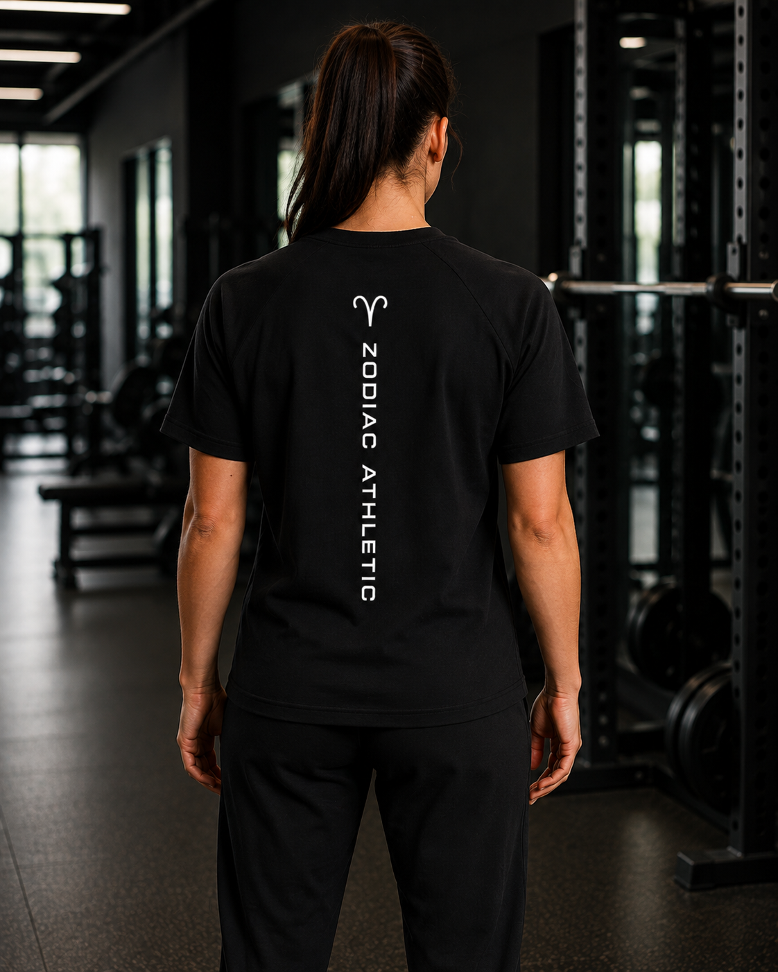 Aries Zodiac Performance Tee | Premium Athletic Gymwear | Zodiac Café