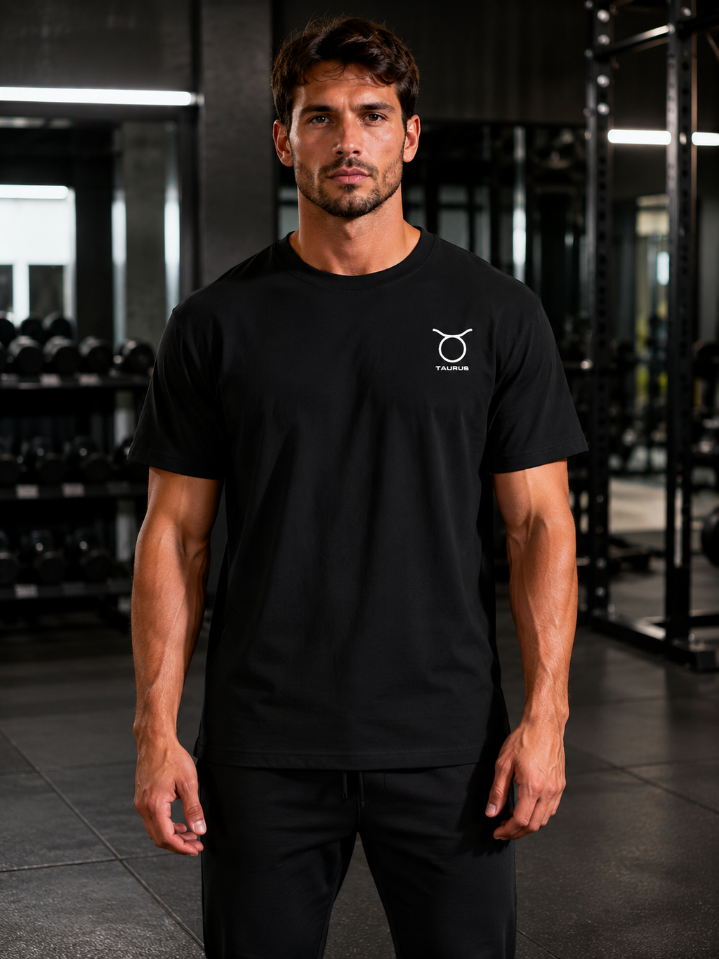 Taurus Zodiac Performance Tee | Premium Athletic Gymwear | Zodiac Café