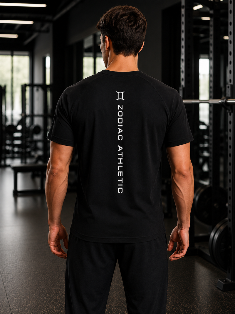 Gemini Zodiac Performance Tee | Premium Athletic Gymwear | Zodiac Café