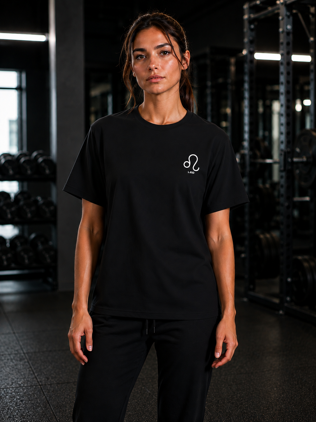 Leo Zodiac Performance Tee | Premium Athletic Gymwear | Zodiac Café