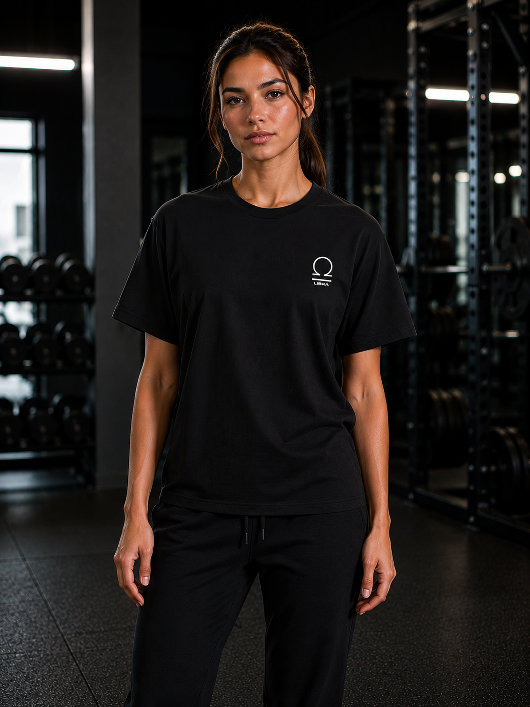 Libra Zodiac Performance Tee | Premium Athletic Gymwear | Zodiac Café
