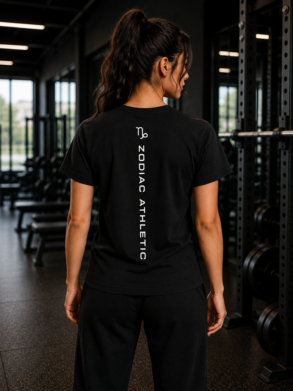 Capricorn Zodiac Performance Tee | Premium Athletic Gymwear | Zodiac Café